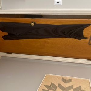 Beautiful silk black long dress never been worn